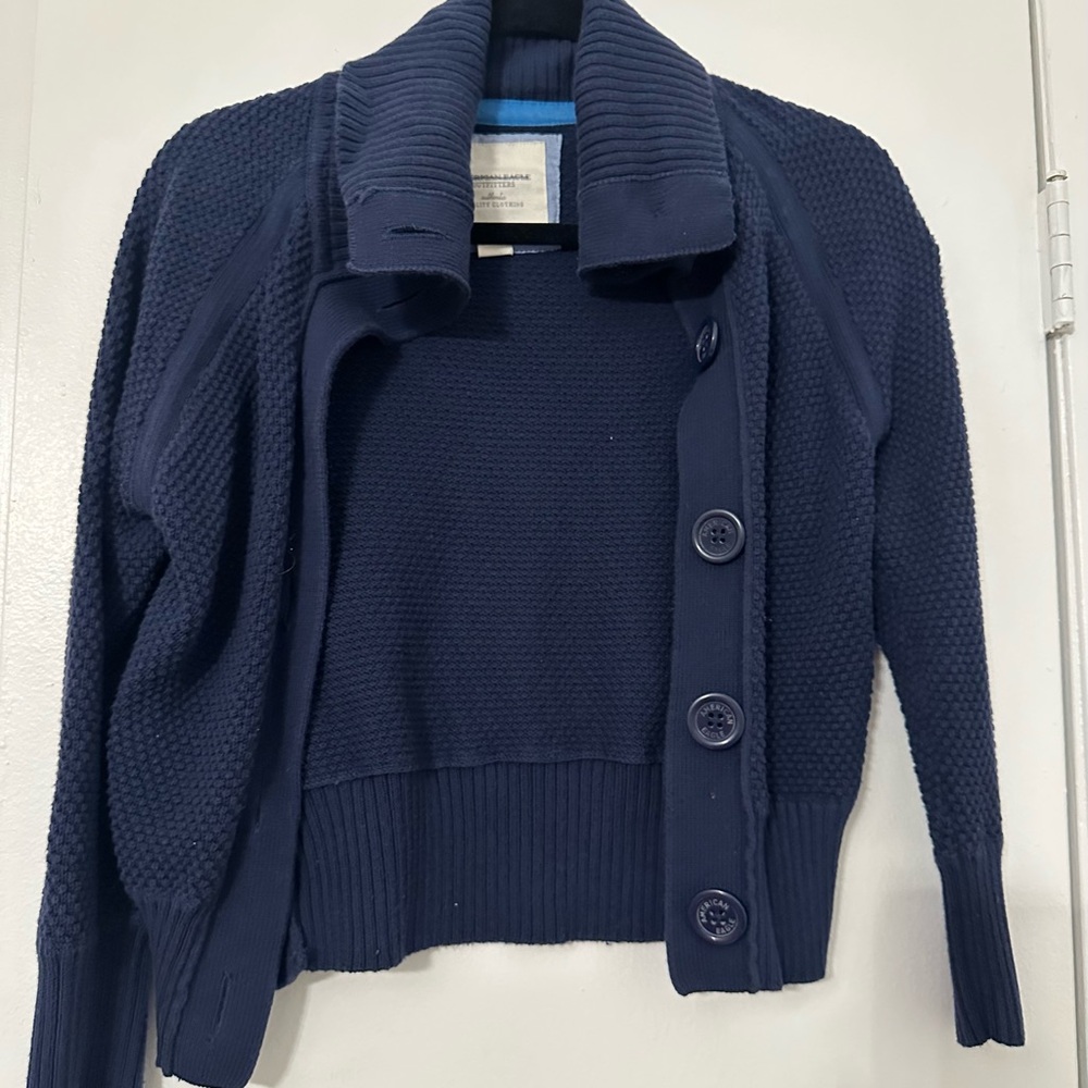 American Eagle Outfitters Dark Blue Cardigan